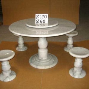 Diam.-120---60-&-Stand-table-Diam.-20-cm-+--4-pcs-chairs