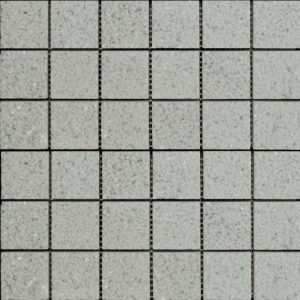 White Crystalline Mosaic 4.8 x 4.8 DK 010 Bush Hammer