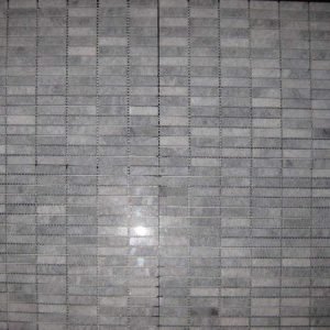 White Crystalline - Nimbus - Small Linear Mosaic DK 598 Honed