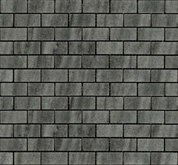 White Crystalline Small Brick Mosaic DK 007 Polished
