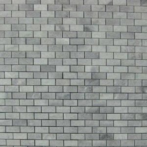 White Crystalline Small Brick Mosaic DK 007 Polished