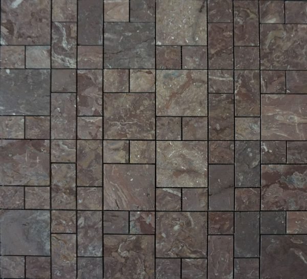 Mosaic Rosso Chocolate DK027 Honed