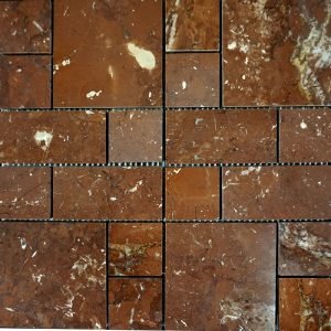 Rosso Chocoloate Mosaic DK 027 Polished