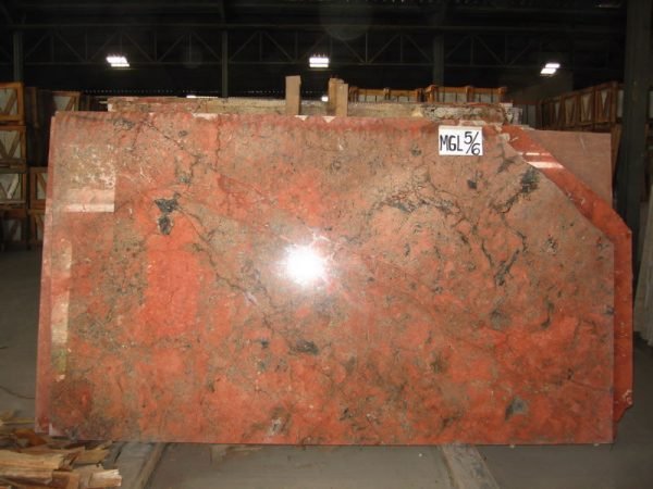 Mega Red Orange Polished Random Slab