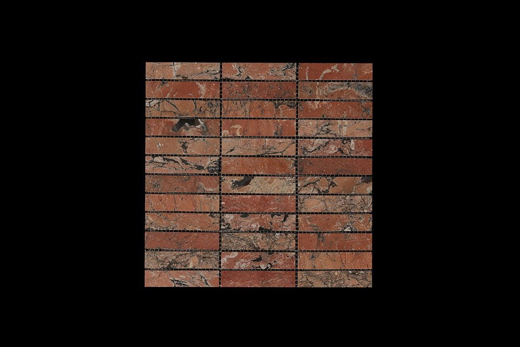 Mega Red Mosaic DK088 Polished