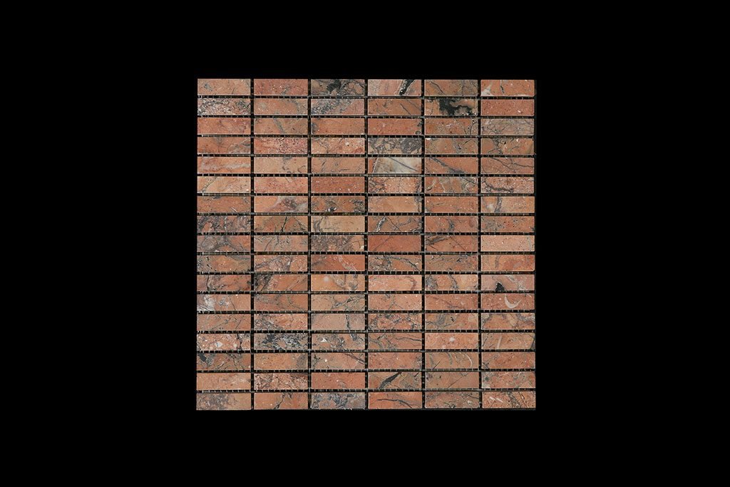 Mega Red Nimbus - Small Linear Mosaic DK598 HONED