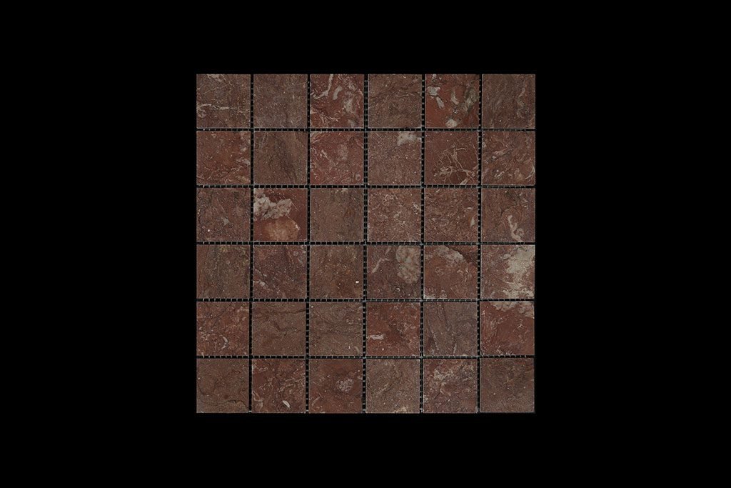 Rosso Chocolate Mosaic 4.8x4.8 DK010 ACID