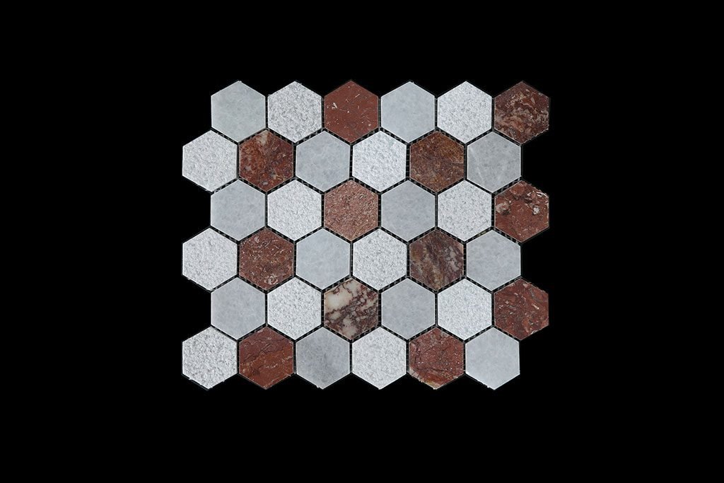 WC-RC Hexagonal Mosaic DK003 POLISHED