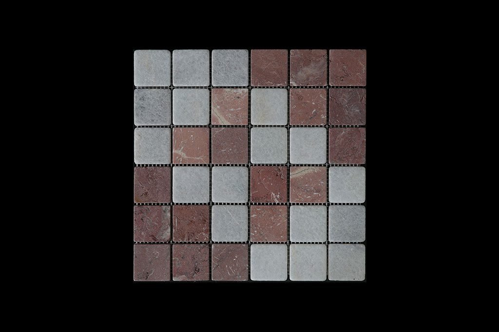 WC-RC Mosaic 4.8x4.8 DK010 TUMBLED
