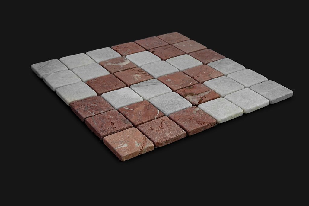 WC-RC Mosaic 4.8x4.8 DK010 TUMBLED - miring