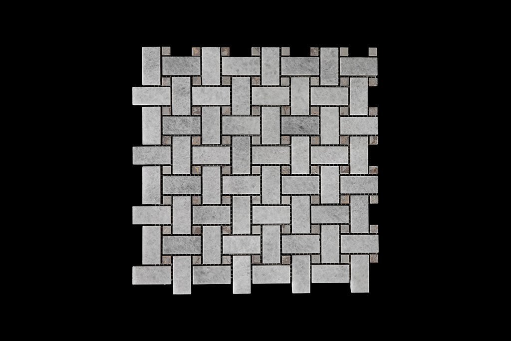 White C- BASKET WAVE DOT IMPERIAL GREY DK 021 POL