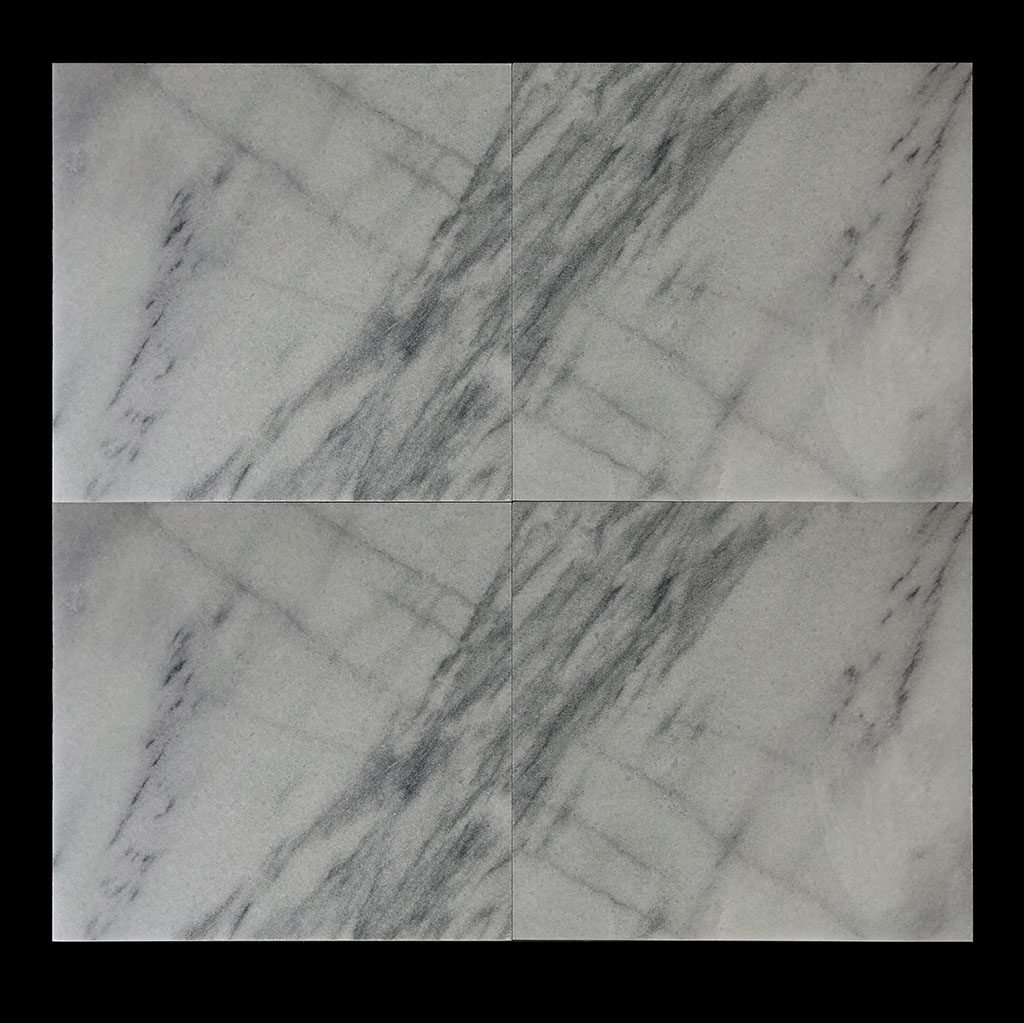 White Crystalline 60x60x2cm CHM Multi Strip Polished