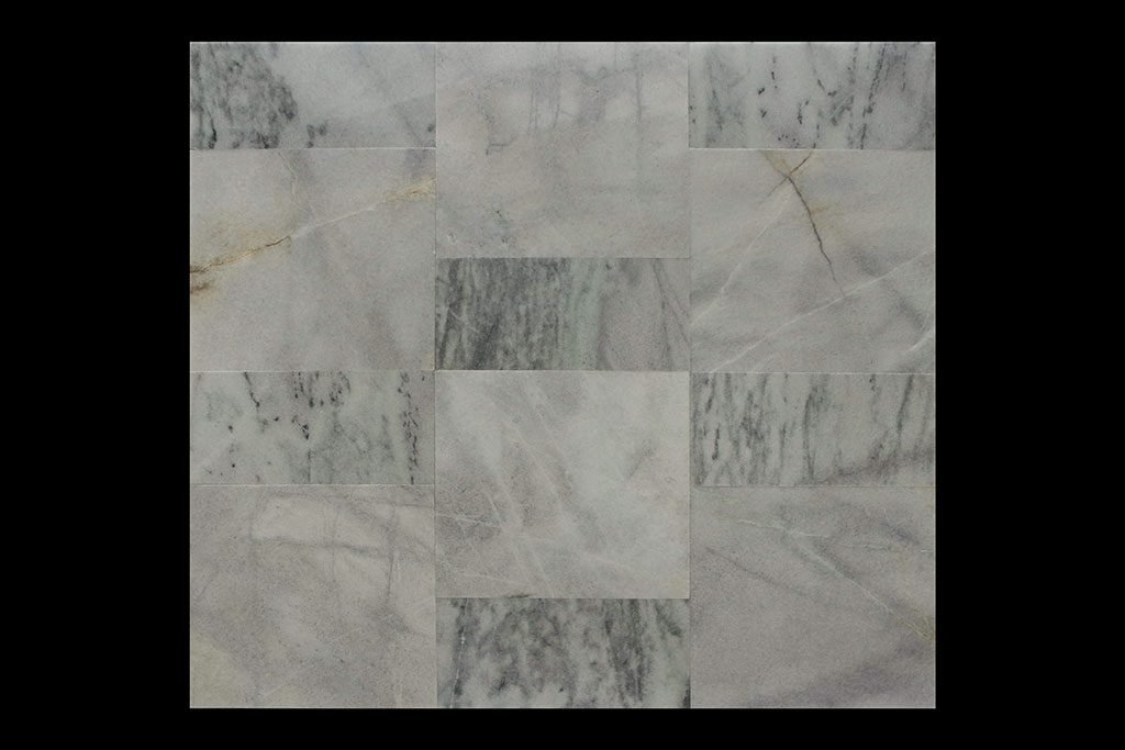 White Crystalline 60x60x2cm Sakura Abu + 30x60x2cm CHM Multi Kb