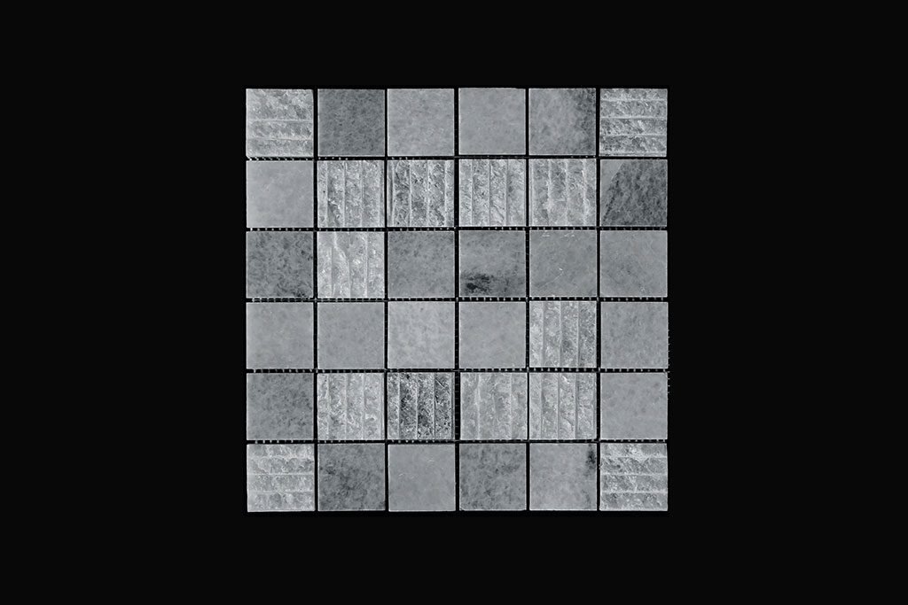 White Crystalline Mosaic 4.8 x 4.8 DK 010 Pol + Craftline
