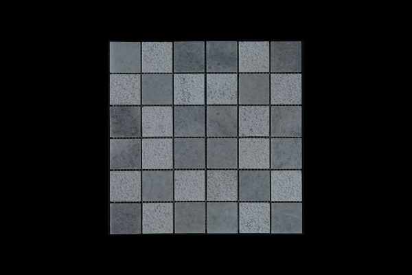 White Crystalline Mosaic 4.8x4.8 DK010 Hon+Bush Hammer