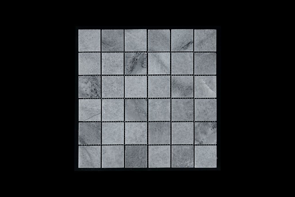White Crystalline Mosaic 4.8x4.8 Polished