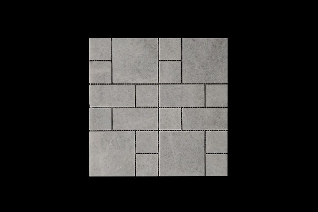 White Crystalline Mosaic DK027 Polished