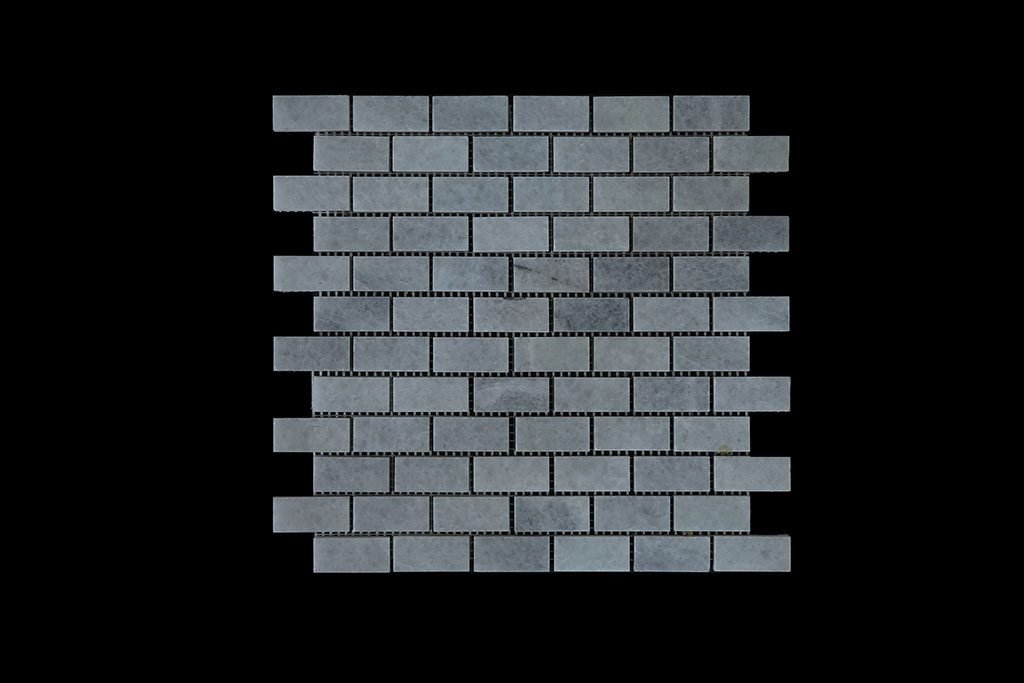 White Crystalline Small Brick Mosaic DK007 Honed