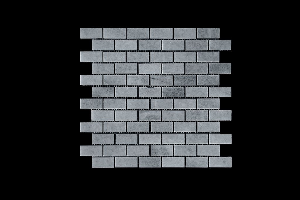 White Crystalline Small Brick Mosaic DK007 Polished
