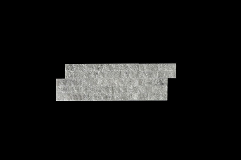 White Crystalline Split Face 10x30cm