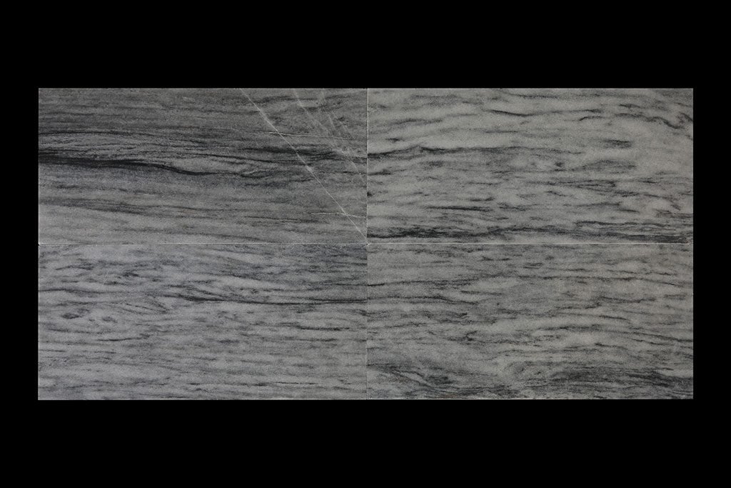 White Crystalline Tiles 30x60x2cm Urat Kayu Polished