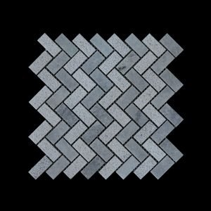 White Crystalline Wave Mosaic DK002 Hon+Bush Hammer