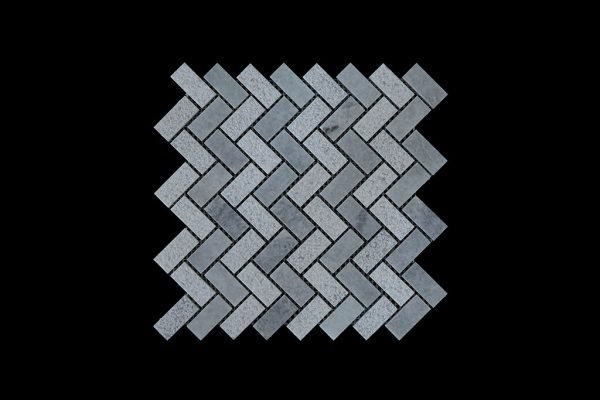 White Crystalline Wave Mosaic DK002 Hon+Bush Hammer